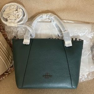 Coach Kacey Satchel GunMetal / Forest